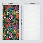 cheap Beach Towel Sets-100% Beach Towel Summer Tropical Palm Leaves Flamingo Oversized Beach Towel Soft and Quick-drying Bathroom Towel Super Absorbent Large Swim Towel for Teens Adults, Quick-Dry, Soft Lightweight, Versatile for Travel, Bath and Pool