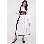 billige Kvinner-Oktoberfest Kjoler Dirndl bayerske Hushjelp Tysk München Enger Dame Tradisjonell stil klut