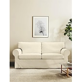 cheap Sofa Cover-2 Seat Sofa Cover or  2 Seat Sofa Bed Cover with Cushion Covers and Backrest Covers For Ektorp Couch Slipcover Washable Furniture Protector  LITB PRIME cover Ektcover