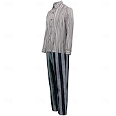preiswerte Klassischer Horror-Beetlejuice 2 Horrorfilm Käfersaft Anzüge &amp; Blazer Erwachsene Herren Cosplay-Kostüm Party / Abend Karneval Einfaches Karnevalskostüm