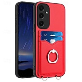 levne Pouzdra pro Samsung-telefon Carcasă Pro Samsung Galaxy S24 Ultra Plus S23 Ultra Plus S22 Plus Ultra A55 A35 A25 A15 5G A54 A34 A14 A53 A33 A23 A13 S25 Ultra Zadní kryt Držák na prsteny Slot pro kartu Nárazuvzdorné Retro