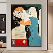voordelige Olieverfschilderijen-modern olieverfschilderij op canvas handgeschilderd abstract firgure olieverfschilderij handgeschilderd groot abstract olieverfschilderij kunst aan de muur beroemd schilderij voor huisdecoratie foto