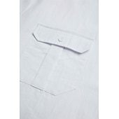 abordables Vacances-Homme Chemise Chemise en lin et coton Chemisette Chemise d'été Tenues de plage Chemise décontractée Chemise boutonnée Plein Vacances Curise Noir Blanche Bleu clair manche longue Revers Printemps été
