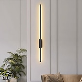 cheap Indoor Wall Lights-LED Indoor Wall Lights Warm White Modern Minimalist Linear Metal Sconce for Living Room Bedroom 110-240V 80cm Single Head Long Tube