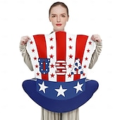 abordables Accesorios-Bandera de USA Disfraz de carnaval Disfraz del 4 de julio Adulto Hombre Mujer Gracioso Rendimiento Fiesta Carnaval Día de la Independencia 4 de julio Disfraz de carnaval fácil