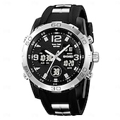 abordables Relojes digitales-SKMEI Hombre Reloj Digital Al Aire Libre Deportes Moda Reloj Casual Luminoso Cronómetro Despertador Calendario TPU Reloj