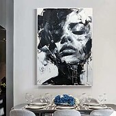 preiswerte Ölgemälde-abstrakte Dame Malerei handgemalte Frau Gesicht Ölgemälde Kunstwerk Frau Leinwand Dekor handgemalte Wandkunst Frau Meer Sturm Leinwand Ölgemälde Kunst gesichtslose Porträt Malerei nackt Ölgemälde