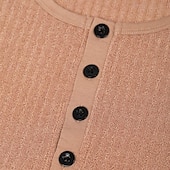  Herren Henley Hemd Muskelshirt Geripptes Strick-T-Shirt T-Shirt Kurze Ärmel Einfach Mode Designer Basic Henley Urlaub Straße Ausgehen Sommer Schwarz Weiß Marineblau Henley T-Shirt