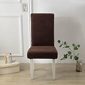 cheap Chair Cover-Water Resistant Elastic Dining Chair Cover for Dining Room Kitchen Wedding Hotel Banquet Restaurant Anti-dirty Seat Chair Covers