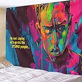 olcso művészeti kárpitok-utcai graffiti trippy függő kárpit fal művészet nagy kárpit falfestmény dekoráció fénykép háttér takaró függöny otthon hálószoba nappali dekoráció