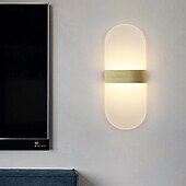 levne Vnitřní nástěnná světla-led nástěnné svítidlo 2barevný světelný zdroj 10cm 5w nordic style ip54 hliníková akrylová vnitřní nástěnná svítidla osvětlení do ložnice koupelna obývací pokoj chodby 85-265v