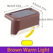 billiga Utomhuslampetter-1st 1 W Vägglampor för Utomhusbruk LED Solbelysning Pathway Lights &amp; Lanterns Soldriven Varmvit Vit Multifärg 3.7 V 1 LED-pärlor