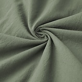 economico Vestaglie-Per uomo Pigiami Accappatoio Liscio Di tendenza Moda Classico Interni Giornaliero Da letto Cotone Comfort Morbido A V Manica lunga Cintura inclusa Estate Primavera Verde