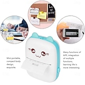 cheap Scanners &amp; Printers-Mini Portable Pocket Mobile Thermal Printer Smart Inkless Printing Stickers Label Photo Wireless Bluetooth Printer