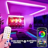 Недорогие Неоновые LED огни-Водонепроницаемая полоса неонового света 10 футов/20 футов, адресная радужная пиксельная подсветка RGB с панелью управления приложением 2,4 г, синхронизация управления музыкой со светодиодной неоновой