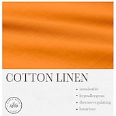preiswerte Herren Elite Hemden-Herren Patchwork Hemd Leinenhemd Sommerhemd Langarm Basic Lässig Strand Straße Ferien Alltagskleidung Sommer Umschlagkragen Orange
