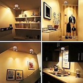billige skap lys-13 farger rgb bildelys led trådløs skap spotlight med fjernkontroll batteridrevet vinkel justerbar atmosfære nattlampe galleri korridor gang stue soverom dekorasjon 1stk