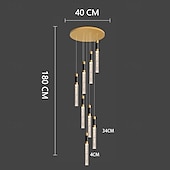 economico Luci a sospensione-lampada a sospensione a led dimmerabile 35/84/50cm 3//5/8/10/12/15/18-luce lampadari di cristallo ingresso incasso plafoniera design cluster soggiorno bancone bar 85-265v dimmerabile solo con