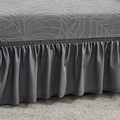 baratos Capa para assento de Sofá &amp; Apoios de Braços-Capa de almofada de sofá com saia para sala de estar com design vintage, protetor de móveis resistente à água, elastano, elástico removível, capa de sofá de canto em forma de L