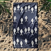 abordables ensembles de serviettes de plage-serviette de plage série palmiers couvertures confortables 100 % microfibre serviette de plage surdimensionnée, 35 &quot;x 70&quot;, grande serviette de bain pour adolescents adultes, séchage rapide,