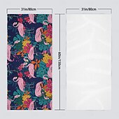 cheap Beach Towel Sets-100% Beach Towel Summer Tropical Palm Leaves Flamingo Oversized Beach Towel Soft and Quick-drying Bathroom Towel Super Absorbent Large Swim Towel for Teens Adults, Quick-Dry, Soft Lightweight, Versatile for Travel, Bath and Pool