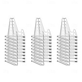 cheap Storage &amp; Organization-30 Packs Card Display Stand Sturdy and Stable Premium Acrylic Sports Card Holder Versatile Use Clear Mini Easel Stand for Challenge Coins PSA Graded Baseball Trading Cards(2.2 Inch)