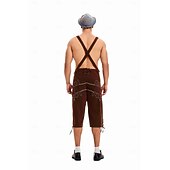 זול גברים-Oktoberfest לדרהוזן בוואריה German מינכן כרי דשא בגדי ריקוד גברים בד בסגנון מסורתי