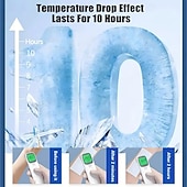 cheap Heating &amp; Cooling-20pcs Cooling Patch, 8 Hours Fever Cooling Gel Pads, Hot Flash Blue Forehead Cold Cooling Sticker Sheets