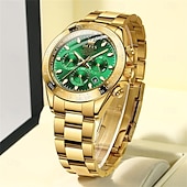 economico Orologi meccanici-Orologio meccanico da uomo OLEVS moda business automatico autopulente luminescente con calendario impermeabile in acciaio