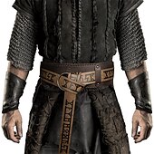 abordables Accesorios y más-Punk y gótico Medieval Renacimiento Baile de Máscaras Cinturón Vikingo caballero celta Hombre Mujer Unisexo Vikingo Carnaval Mascarada Escenario Feria del Renacimiento LARP Adulto Cinturón