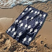 abordables ensembles de serviettes de plage-serviette de plage série palmiers couvertures confortables 100 % microfibre serviette de plage surdimensionnée, 35 &quot;x 70&quot;, grande serviette de bain pour adolescents adultes, séchage rapide,