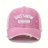 abordables Casquettes Femme-Femme Chapeau Casquette de Baseball Portable Protection Solaire Respirable Plein Air du quotidien Fin de semaine Imprimer Lettre