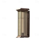 cheap Outdoor Wall Lights-LED Outdoor Wall Lights Warm White 22cm Single Head Coffee Gold 20W Rainproof Wall Mounted Lighting with Striped Acrylic Shade Porch Lights for House Garage Patio Lamp 110-240V
