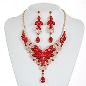 cheap Jewelry Sets-Bridal Jewelry Sets Two-piece Suit Rhinestone Imitation Diamond 1 Necklace Earrings Women&#039;s Statement Sweet Lovely Classic Precious Peacock Jewelry Set For Wedding Gift