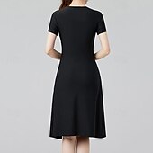 abordables Tenues de danse latine-Danse de la salsa latine Robe Couleur Pure Femme Utilisation Usage quotidien Manche Courte Elasthanne