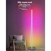 cheap Smart Lights-Graffiti Intelligent WiFi LED Smart Light LED Floor Lamp, Mesh Red Light with Music Sync, Color Changing Corner Standing Lamp with Remote &amp; App Control, Timer, Ambiance Corner Lamp