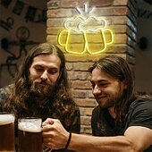halpa LED-neonvalot-oktoberfest olutaika led valovalo kauppa baari ravintola hotelli koristevalo neon makuuhuone seinä keittiö henkilökohtainen sisustus yövalo usb 1kpl