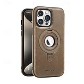 Недорогие Чехлы для iPhone-телефон Кейс для Назначение Айфон 15 Про Макс Плюс iPhone 14 13 12 11 Pro Max Plus Кейс на заднюю панель со стендом Поддержка беспроводной зарядки Защита от удара Ретро ТПУ ПК