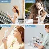cheap Heating &amp; Cooling-Mini Portable Fan: USB Rechargeable, Quiet Handheld/Desktop Design, Foldable for Office/Home, Powerful 3-Speeds, Ideal for Outdoor Travel, Doubles as Power Bank, Compact Pocket Size