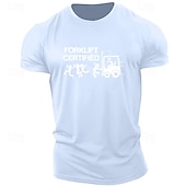 preiswerte Herren -Grafik -T -Shirt-Herren Buchstabe Grafikdrucke T Shirt Grafischen T-Shirt 100% Baumwolle Kurzarm Grafik Hemd Khaki Armeegrün Grau Bequemes T-Shirt Outdoor Straße Modedesigner-Kleidung