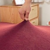 economico Copertura del divano futon-Copridivano letto senza braccioli in tessuto jacquard 3 diverse dimensioni fodere per decorazioni per divano in velluto di mais protezione elasticizzata copripanca elastico