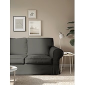 baratos Cobertura de Sofa-Capa de Sofá 3 Lugares Capa de Sofá Ektorp com 3 Capas de Almofadas e 3 Capas de Encosto Slipcover Washable Cor Bordô Ektorp Protetor de Móveis