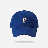 preiswerte Baseballkappe für Herren-Herren Cap Basecap Sonnenhut Kappe Schwarz Rosa Baumwolle Bestickt Modisch Brautkleider schlicht Strasse Täglich Buchstabe Einstellbar Sonnenschutz Atmungsaktiv