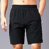 cheap Casual Shorts-Men's Athletic Shorts Active Shorts Shorts Running Shorts Casual Shorts Pocket Drawstring Elastic Waist Plain Comfort Short Sports Outdoor Daily Going out Fashion Casual Black Blue Micro-elastic