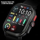 Χαμηλού Κόστους Smartwatch-696 P106 Εξυπνο ρολόι 2.06 inch Έξυπνο ρολόι Bluetooth Βηματόμετρο Υπενθύμιση Κλήσης Παρακολούθηση Ύπνου Συμβατό με Android iOS Γυναικεία Άντρες Κλήσεις Hands-Free Υπενθύμιση Μηνύματος IP 67