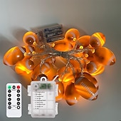 cheap Battery String Lights-1pc Waterproof Football String Light with Remote Control, Euro Cup Football/Baseball/Rugby/Basketball/ String Light 3M-20Leds Indoor and Outdoor Atmosphere Decoration Light String Beer Festival