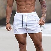 Недорогие Беговые шорты-Муж. Шорты для бега Шорты для занятий в спортивном зале Толстовки Карман Кулиска Эластичный пояс Шорты на открытом воздухе Для занятий спортом Атлетический Быстровысыхающий Легкость Мягкий