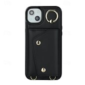 economico Cover per iPhone-telefono Custodia Per iPhone 16 15 14 Pro Max Plus iPhone 13 12 11 Pro Max Mini Custodia Portafoglio Cerniera con Cordino Con Cinturino da Polso Retrò TPU Pelle PU