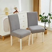 billige Spisestoltrekk-spisestuetrekk til hjemmet polar fleece stoff stoltrekk stretch slipcovers sete stoltrekk