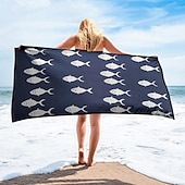 abordables ensembles de serviettes de plage-serviette de plage série palmiers couvertures confortables 100 % microfibre serviette de plage surdimensionnée, 35 &quot;x 70&quot;, grande serviette de bain pour adolescents adultes, séchage rapide,